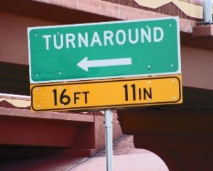 turn around