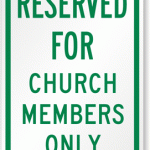 Church-Members-Parking-Sign-K-5013
